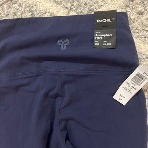 Brand New Aritiza Flare Leggings. Navy Size 2XS.